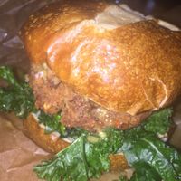 Smoked Sage Seitan Burger at The Cinnamon Snail in New York City