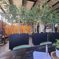 Restaurant has patio and inside seating at Brick & Bread in Broken Bow