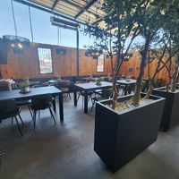 Restaurant has patio and inside seating at Brick & Bread in Broken Bow