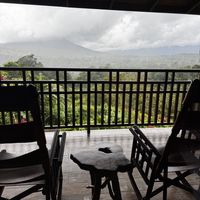 View from our balcony   at Lost Iguana Resort in La Fortuna