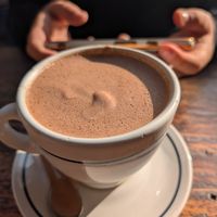 Almond milk hot chocolate at Madre Café in Mexico City