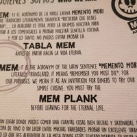 Mem - the logo explained at Mem al Mare in Cancun