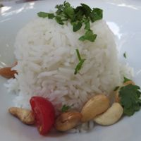 Vegetable Curry I (vegan): the rice at Restaurant Café Kostbar in Saarbrucken