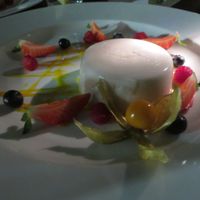 Panna Cotta (vegan) at Restaurant Café Kostbar in Saarbrucken