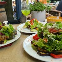 Salat mit Grillgemüse at Restaurant Café Kostbar in Saarbrucken