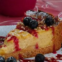 Veganissimo Cheesecake at Restaurant Café Kostbar in Saarbrucken