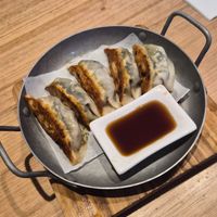 Vegan gyōza (mushroom filling delicious 10/10) at Parco Ramen in Collingwood