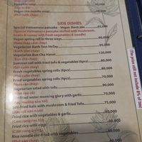 Menu  at MẸT Vietnamese Restaurant & Vegetarian Food - Hang Bac in Hanoi
