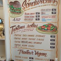 Menu at Bio Fred in Geneva