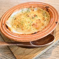 Vegan rice flour gratin.  at Komedoko Shokudo - こめどこ食堂 in Hiroshima