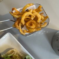 Vegan side of curly fries  at The Sweet Spot in Salinas