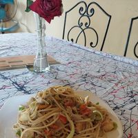Spaghetti Vegan at Govinda's Veggie Vegan in Lome