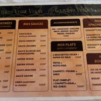 Menu  at Govinda's Veggie Vegan in Lome