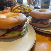 Bagel Vegan Sausage at Jessie's  in Pitlochry