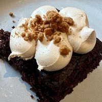 Salted caramel chocolate cake (not good)   at Jessie's  in Pitlochry