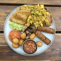 Vegan breakfastt  at Jessie's  in Pitlochry