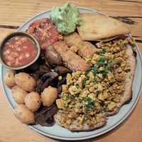 Breakfast plate at Jessie's  in Pitlochry