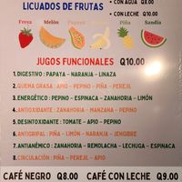 Juicebar at El Rincon Del Sabor Y Salud in Guatemala City