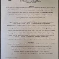 Main menu  at POTLUK Pantry & Tasting Room in Cebu