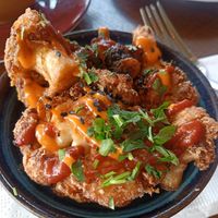 Vegan bang bang cauliflower (tapas size) at Bordo Lounge in Carlisle