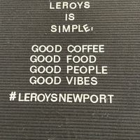 Good vibes!  at Leroys in Newport