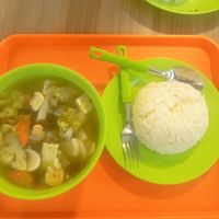 Seaweed beancurd soup with steamed rice (add on) at Shu Vegetarian 蔬方斋 - Yishun in North Singapore