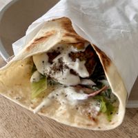 Falafel wrap  at The Others Cafe in Christchurch
