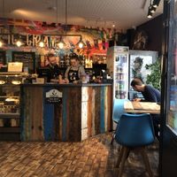 The bar  at Gamesmaster Cafe in Ilminster