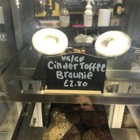 A nice sweet brownie   at Gamesmaster Cafe in Ilminster