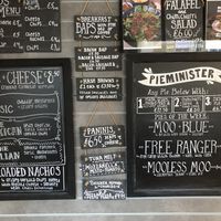 The usual menu  at Gamesmaster Cafe in Ilminster