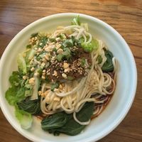 Dan Dan noodles, mix it good!   at Su Shan Mian - 素山面素食 - 文殊院店 in Chengdu