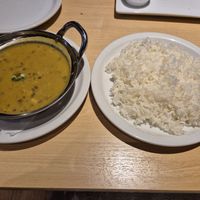 Dhal and rice at Indian Nepal Spice Restaurant Laligurans in Nagoya