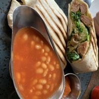 Vegan breakfast burrito  at Maggie Mays - Botanic in Belfast