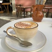 Cappuccino with oat milk  at Mi Cafetico in Malaga
