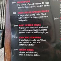 Spring rolls were recommended at Yum Yum Wok in Puerto Morelos