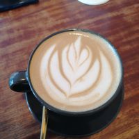Vanilla latte at Eightynine Cafe in Puerto Princesa