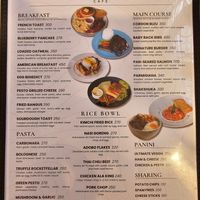 menu at Eightynine Cafe in Puerto Princesa