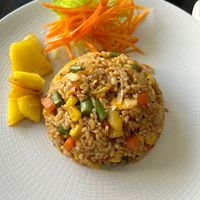 Nasi goreng Nana’s. Delicious nasi goreng with pineappel. at O Baba Vegan in Denpasar