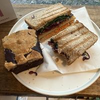 Schnitzel sandwich and brookie   at From Julia in Salzburg