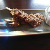 Vegan Souvlaki and Garlic at The OakTree in Leigh-on-sea