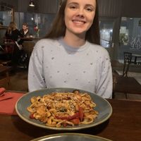My non-vegan friend loved her teriyaki noodles!  at The OakTree in Leigh-on-sea
