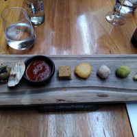 This is the tasting starter (half if it wasn't vegan but they pointed it out) at Peumayén Ancestral Food in Santiago
