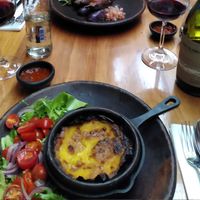Pastel de choclo was delicious and very filling at Peumayén Ancestral Food in Santiago