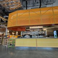 Seating and ordering area   at Burgare Bar in San Francisco