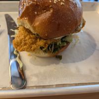 Chik'n burger at Burgare Bar in San Francisco