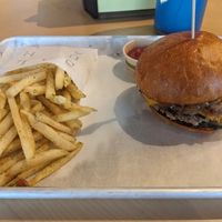 Cheese burger at Burgare Bar in San Francisco