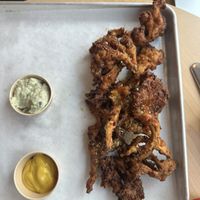 Oyster mushrooms pretty good  at Burgare Bar in San Francisco