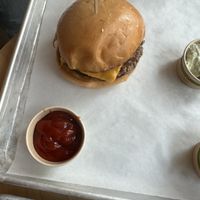 Cheeseburger decent  at Burgare Bar in San Francisco