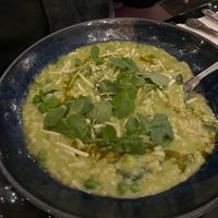 Risotto with vegan cheese (creamy but not sickeningly cheesy) at AMPM Restaurant in Belfast