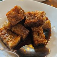 Adobo, a bit salty for my taste at Satya Graha in Los Banos